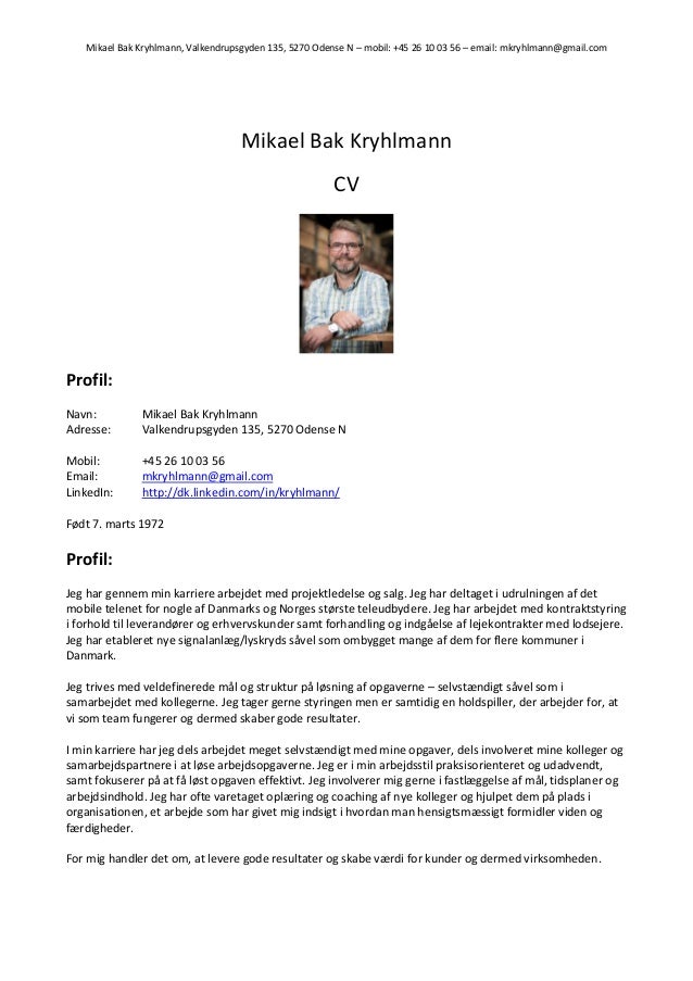opstilling cv